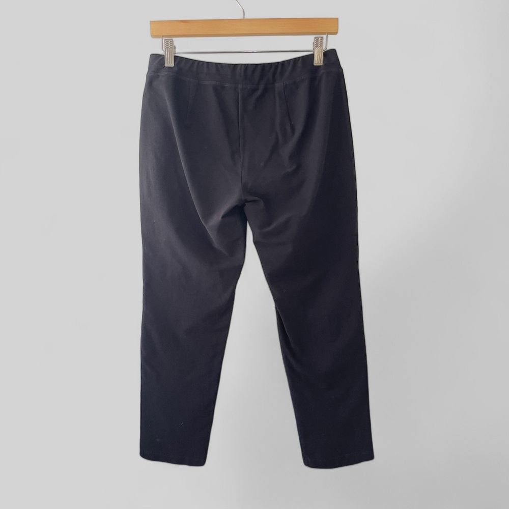 Eileen Fisher Womens Pull On Pants Size Small Petite Black Stretch Casual - Picture 2 of 8